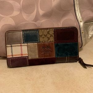 Coach Patchwork Accordion Wallet